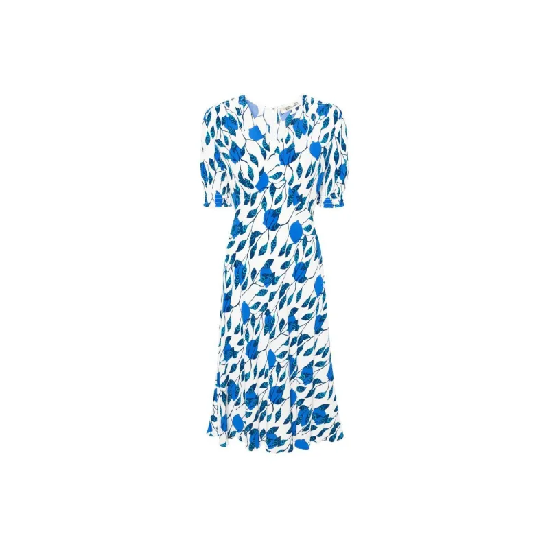 DVF Diane Von Furstenberg Jemma Crepe Midi Dress-0