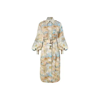 Zimmermann SS25 Long-Sleeved Dresses Women's Blue