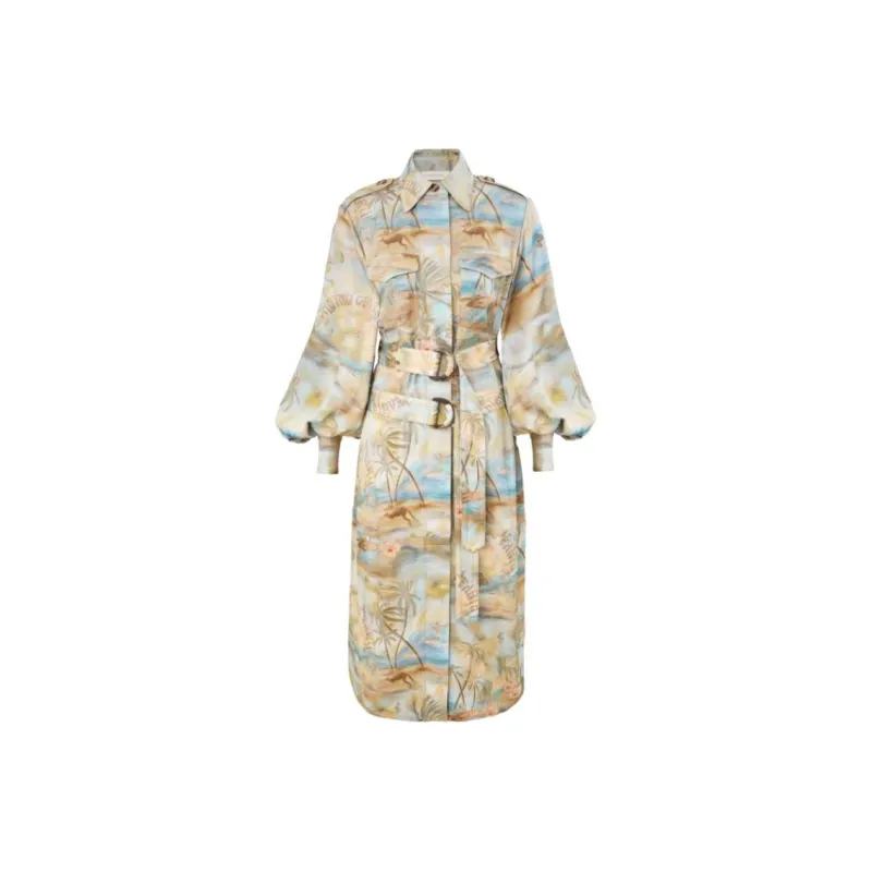Zimmermann SS25 Long-Sleeved Dresses Women's Blue-0
