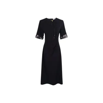 MISSSHINE Short Sleeved Dresses Women's Black