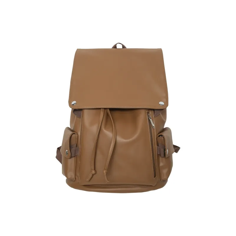Yalu PU Backpack Unisex White/Gray/Black/Khaki-17