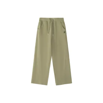 FILA FUSION Knitted Sports Pants Women's Dark Brown Khaki