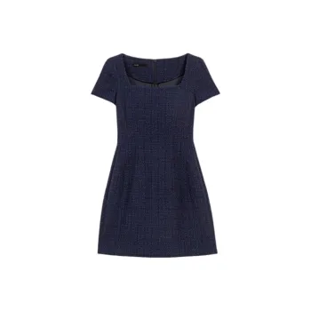 Maje Lurex detail Mini Dress