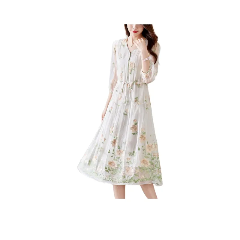 Ink Beauty Long Sleeved Dresses Women's-3
