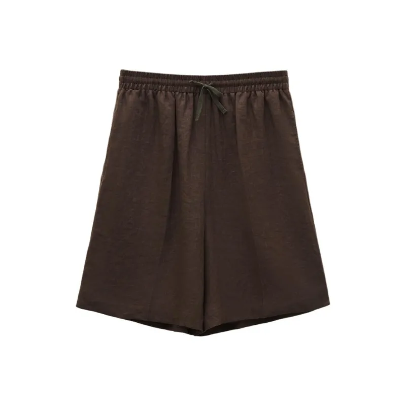 INSUN SS24 Casual Shorts Women's Coffee-0