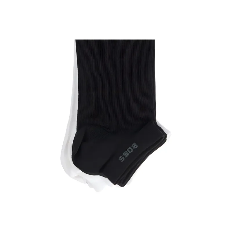 HUGO BOSS Ankle Socks Men's 5 Pack White+Black-4