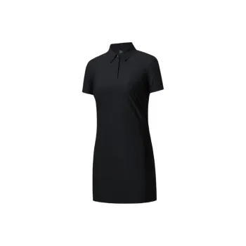 Anta Champion All Weather Series Short Sleeved Dress Women's Basic Black