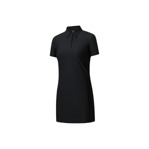 Anta Champion All Weather Series Short Sleeved Dress Women's Basic Black