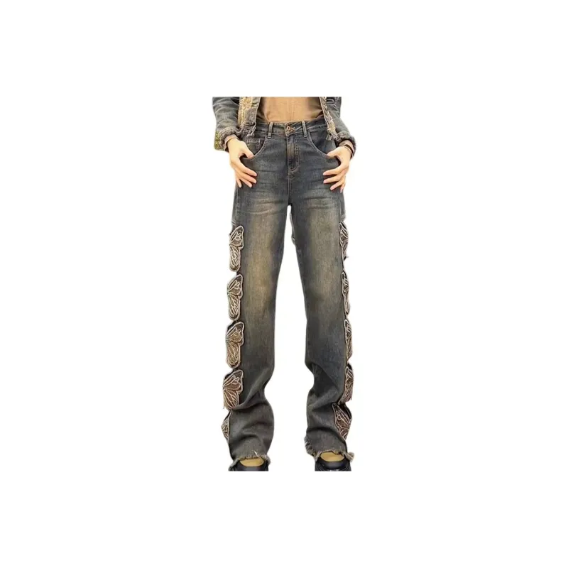 EOEI Jeans Women's Vintage Blue-0