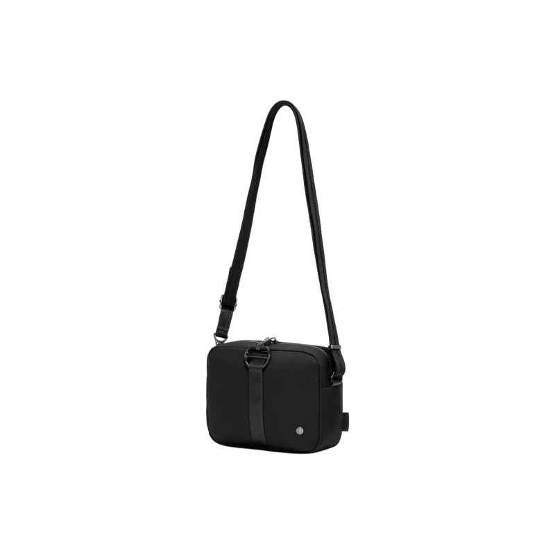 PACSAFE Recycled Nylon Shoulder Bag Unisex Black-1
