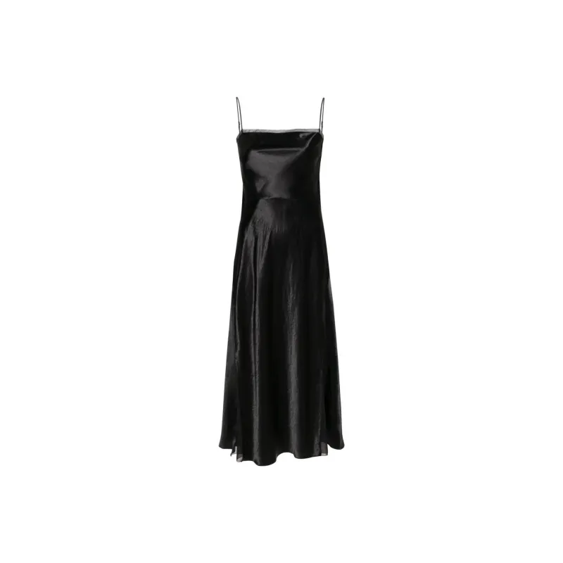 VINCE Sheer panelled Silk Slip Dress-0