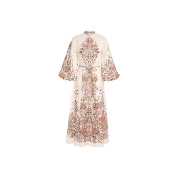 Zimmermann Long-Sleeved Dresses Women's Ivory White
