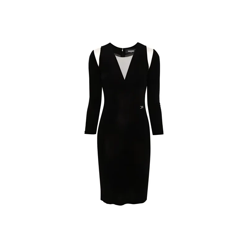 DSQUARED 2 Jersey V Neck Dress-0