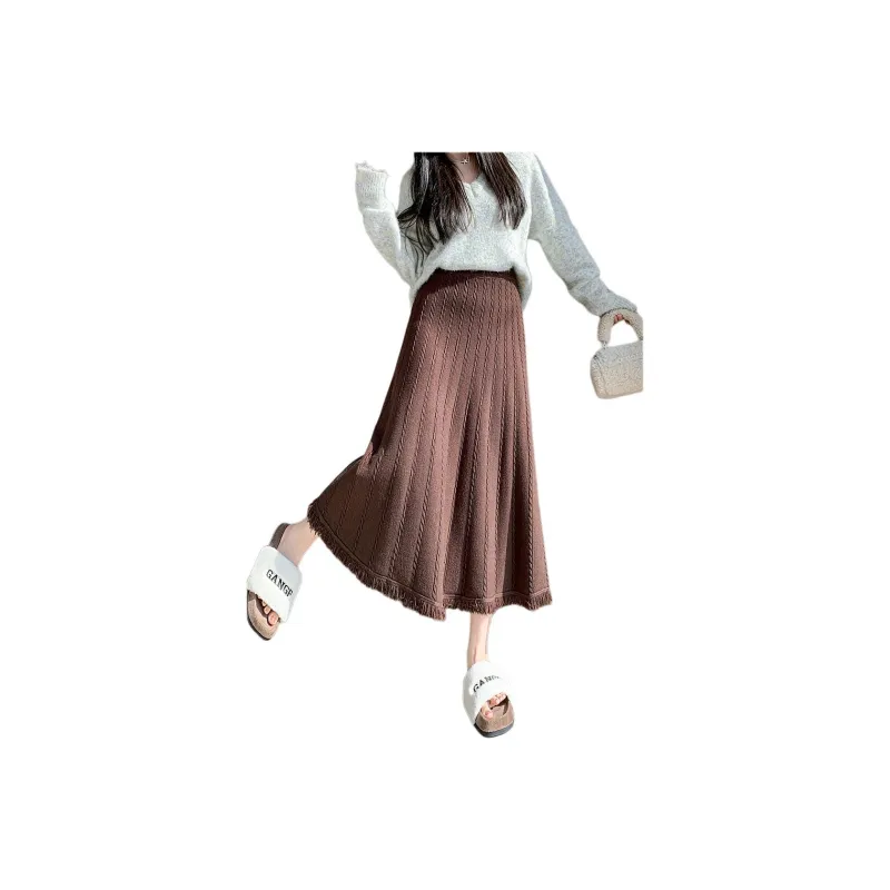 La Chapelle Knit Long Skirt Women's-3