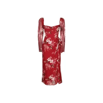 Reformation Long-Sleeved Dresses Women's Red