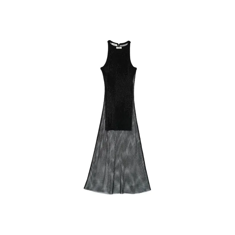 Sandro Sleeveless Dress Women's Black-0