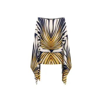 Roberto Cavalli Ray Of Gold Print Kaftan