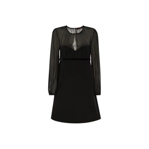 MaxMara Studio Crewneck Long Sleeved Dress