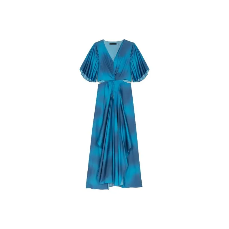 Maje Short-Sleeved Dresses Women's Blue-0
