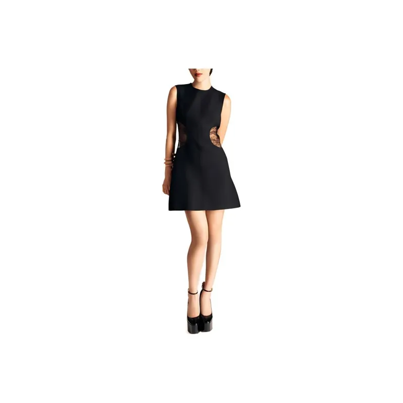 Valentino Sleeveless Dress Women's Black-0