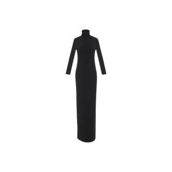 SAINT LAURENT Long Sleeved Dresses Women's Black