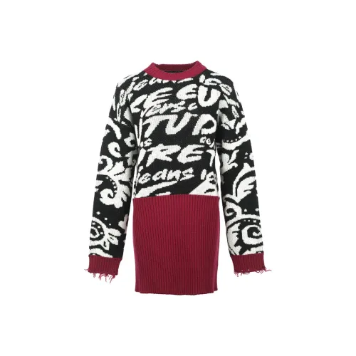 VERSACE JEANS COUTURE Long Sleeved Dresses Women's Multicolor