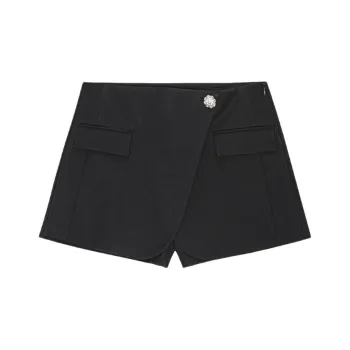 GANNI Draped panel Shorts