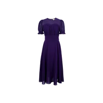 MISSSHINE Short Sleeved Dresses Women's Purple