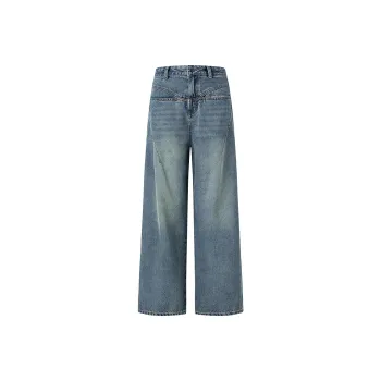 ZNZX Universal For All Seasons Jeans Loose Fit Women's Nostalgic Blue