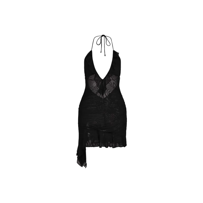 I.AM.GIA VIRA MINI DRESS Slip Dress Women's Black-0