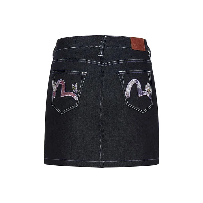 EVISU Denim Short Skirts Women's Denim Blue-0