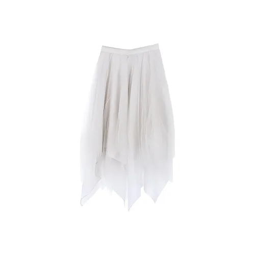 MARC LE BIHAN Casual Long Skirts Women's Pearl White
