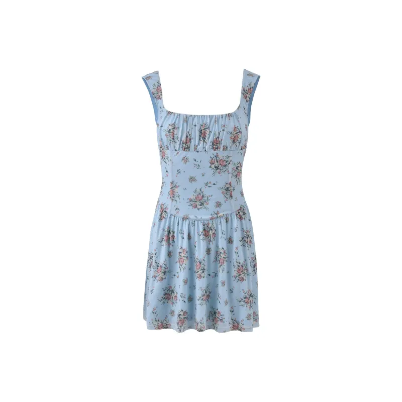 Tiger Mist MARIANNA DRESS Slip Dresses Women's Light Blue-0