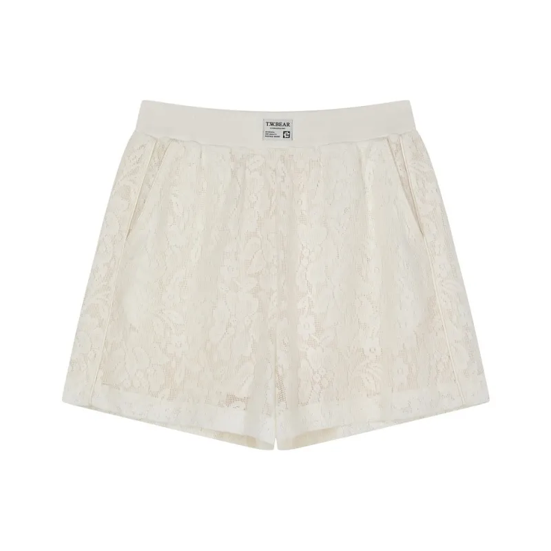 Teenie Weenie Casual Shorts Women's Ivory-0