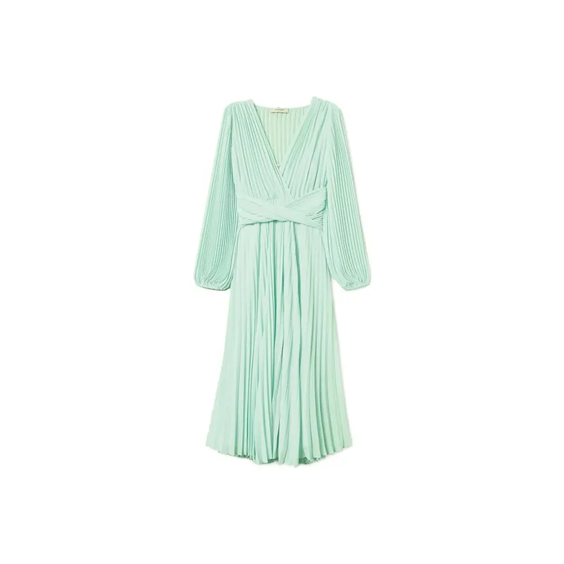 Twinset Pleated Maxi Dress-0