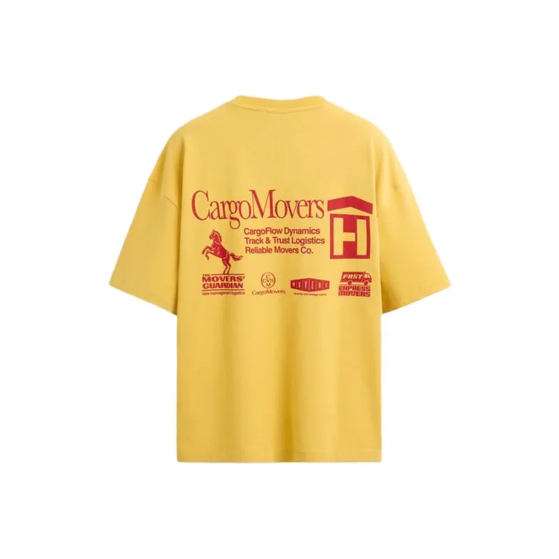 ZARA T Shirts Men Mustard-1