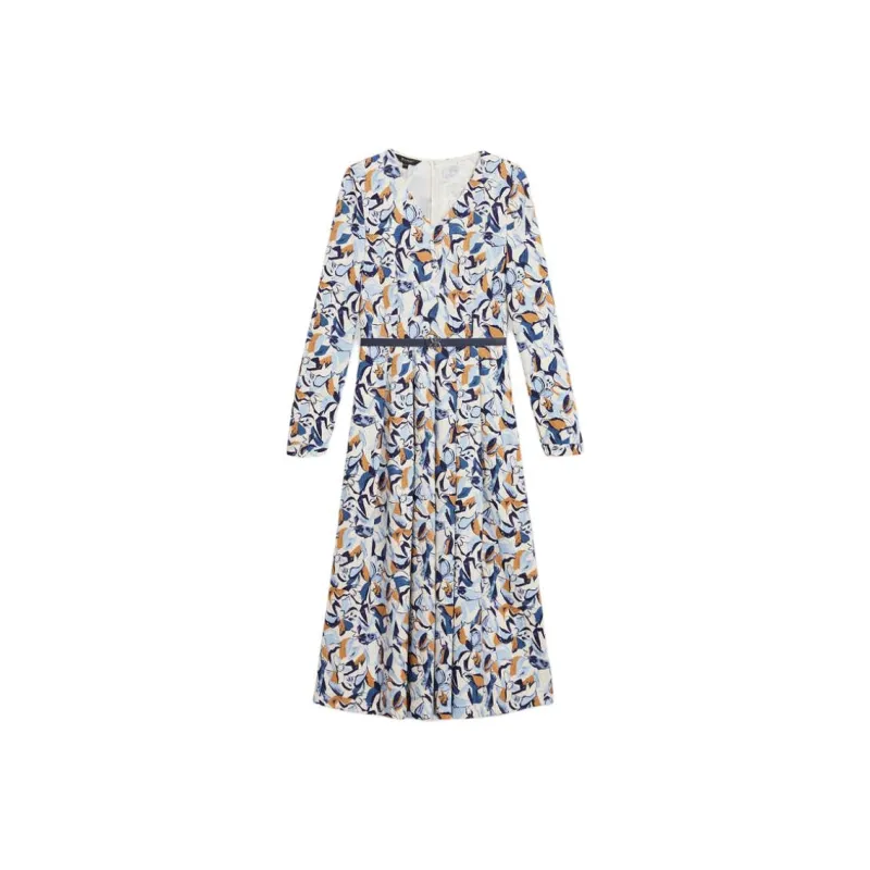Yiner Long Sleeved Dresses Women's Light Blue-0