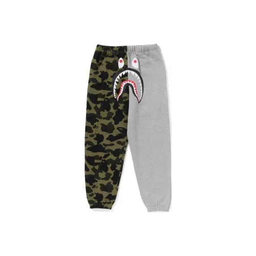 A BATHING APE 1ST CAMO Series Knitted Sweatpants Women's