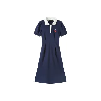 JOSR Short Sleeved Dresses Women's Navy Blue