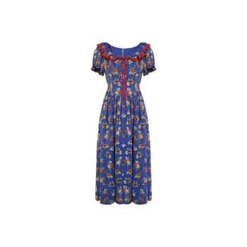 Aghr Short Sleeved Dress Women's Blue