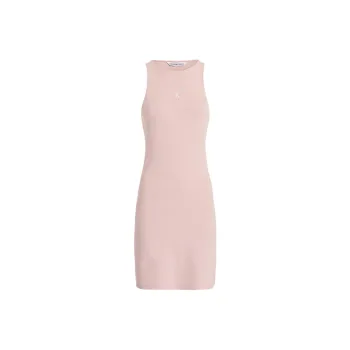 CALVIN KLEIN Sleeveless Dress Europe Version Women's Tan