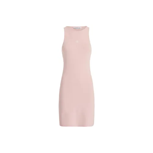 CALVIN SHORT Sleeveless Dress Europe Version Women's Tan