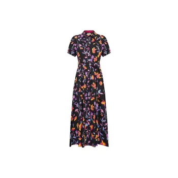 Diane Von Furstenberg SS25 Short-Sleeved Dresses Women's Black