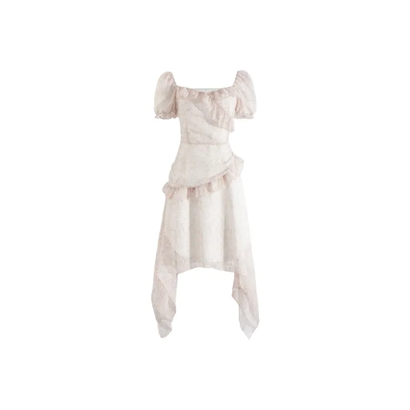 Mu Xiao Xin Short Sleeved Dress Women's-0