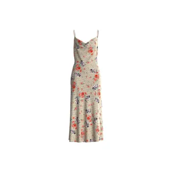 GUESS Slip Dress Women's Oil Painting Multicolor