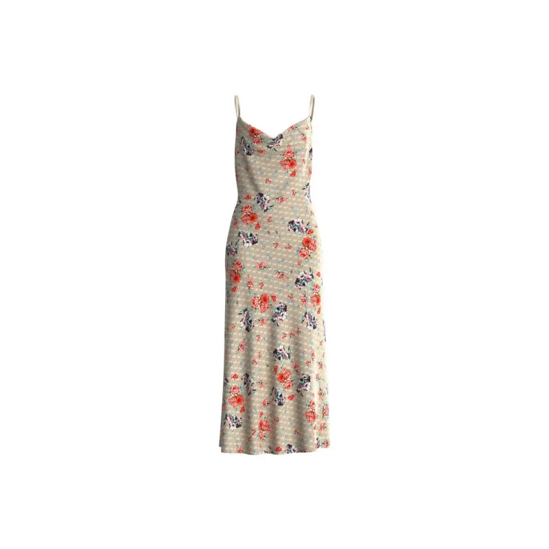 GUESS Slip Dress Women's Oil Painting Multicolor-0
