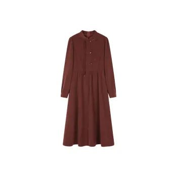 Mo Han Yi Mei Long Sleeved Dress Women's Red