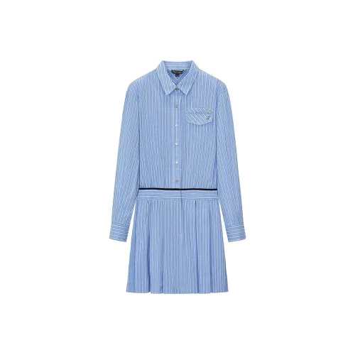 Teenie Weenie Long Sleeved Dress Women's Blue