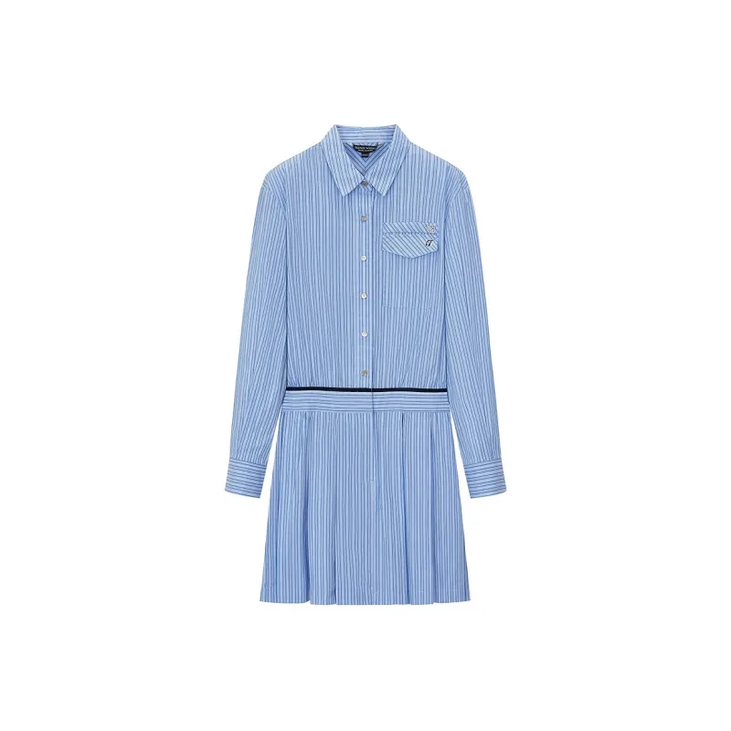 Teenie Weenie Long Sleeved Dress Women's Blue-0