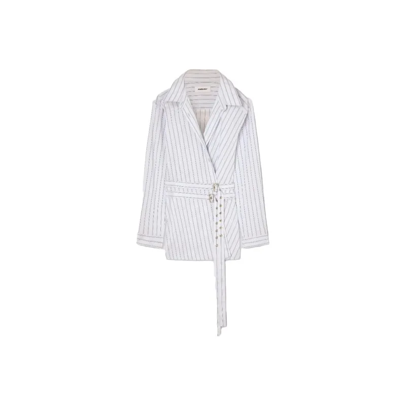 AMBUSH Striped Cotton blend Shirtdress-0